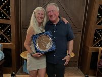 Winners of the Navarino Mixed Pairs 2: Malcolm & Jennine Pook