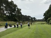 Looking down the first at Parkstone