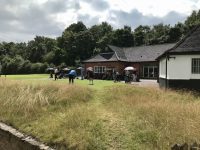 A little putting practise before the off!