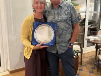 Winners of the Praia D'el Rey Mixed Pairs: Tim & Cathy Gosling