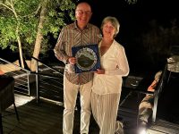 Winners of the South Africa Safari Mixed Pairs 1: John & Alison Moss