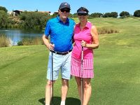 Winners of the Navarino Mixed Pairs: Steve & Felicity Coates