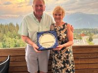 Winners of the Swiss Mixed Pairs: John & Shirley Nicholls