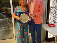 Winners of the San Lorenzo Mixed Pairs - Peter & Joy Leary