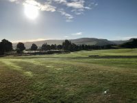 Across the first fairway of the King's