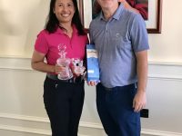 Winners of The Turnberry Mixed Pairs - Sid & Ta Cox