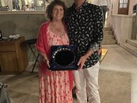 Winners of the Navarino Mixed Pairs - Bill Bowell & Jane Coleman