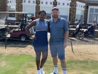 Winners of The Norfolk Links Mixed Pairs - Matt & Angie Harrison