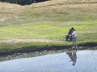 No problem walking on water for Kevin!