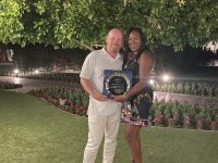 Winners of the Palm Springs Mixed Pairs - Matt & Angie Harrison