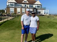 Winners of the Norfolk Links Mixed Pairs - Matt & Angie Harrison